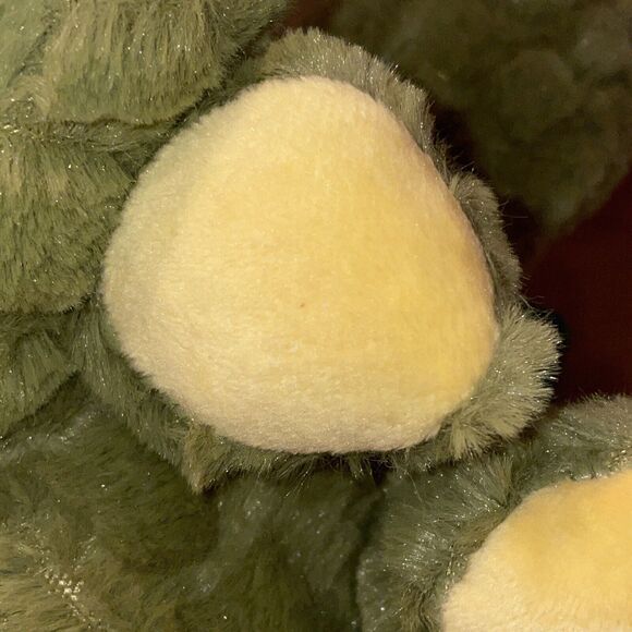 Goffa Dinosaur Plush Stuffed Animal Toy Sitting Triceratops Green - 10.5" Tall - Picture 9 of 13